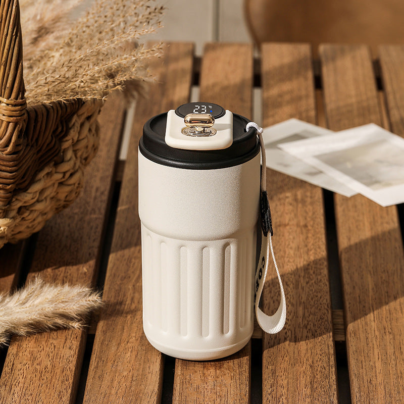 Smart Digital Thermal Bottle – Portable Stainless Steel Insulated Mug 450ml