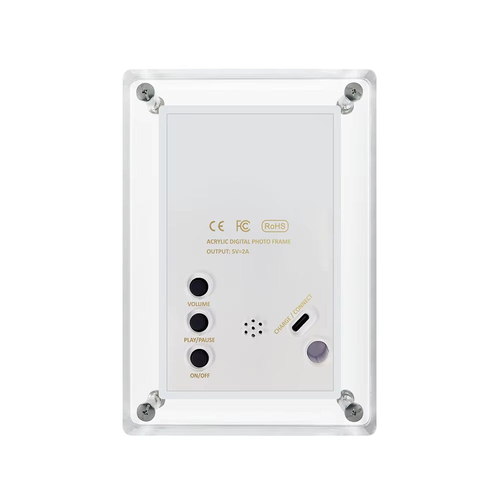 Crystal Digital Photo Frame – 5-Inch 4GB IPS Acrylic Display