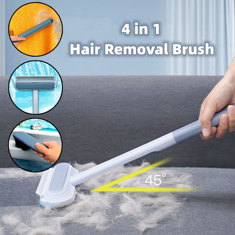 4-in-1 Pet Hair Removal Brush – Dog/Cat Hair & Screen Cleaner