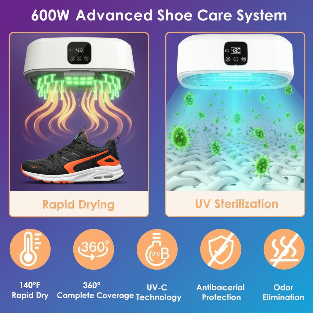 Portable Mini Clothes Dryer – Foldable with Timer, UV Sterilization & Remote