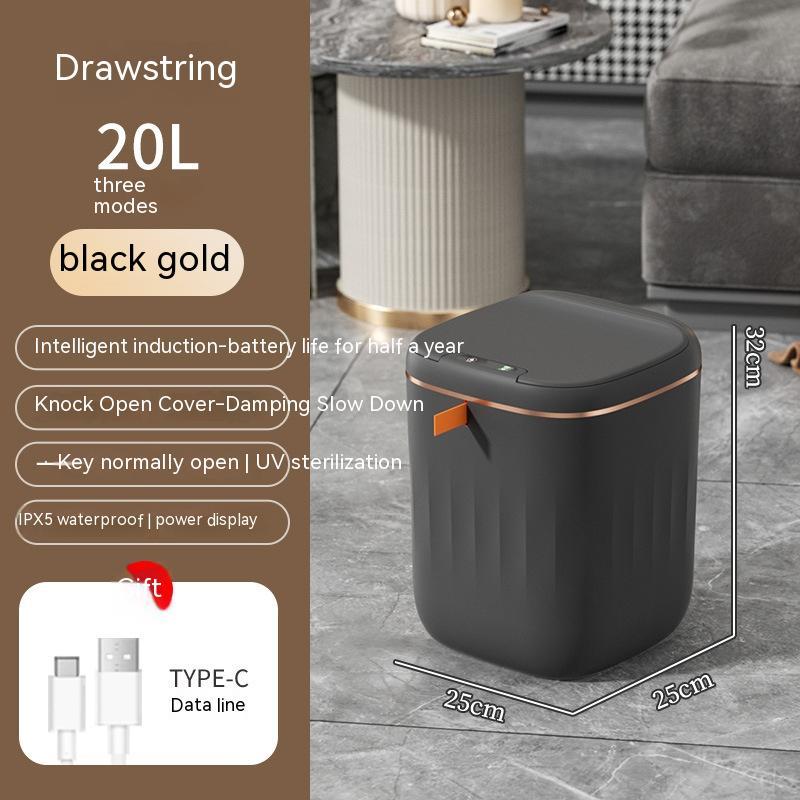 Smart Automatic Trash Can – Induction Lid for Home, Kitchen & Car