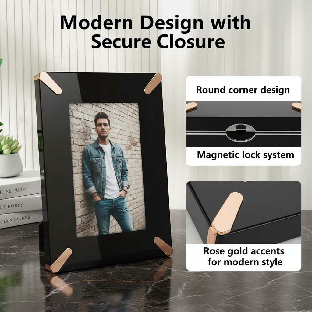 Crystal Digital Photo Frame – 5-Inch 4GB IPS Acrylic Display