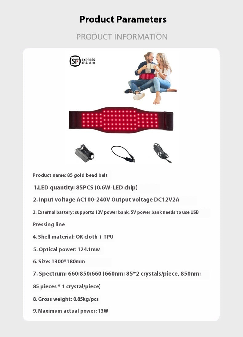 Red Light Therapy Belt – Waist Pain & Muscle Relief