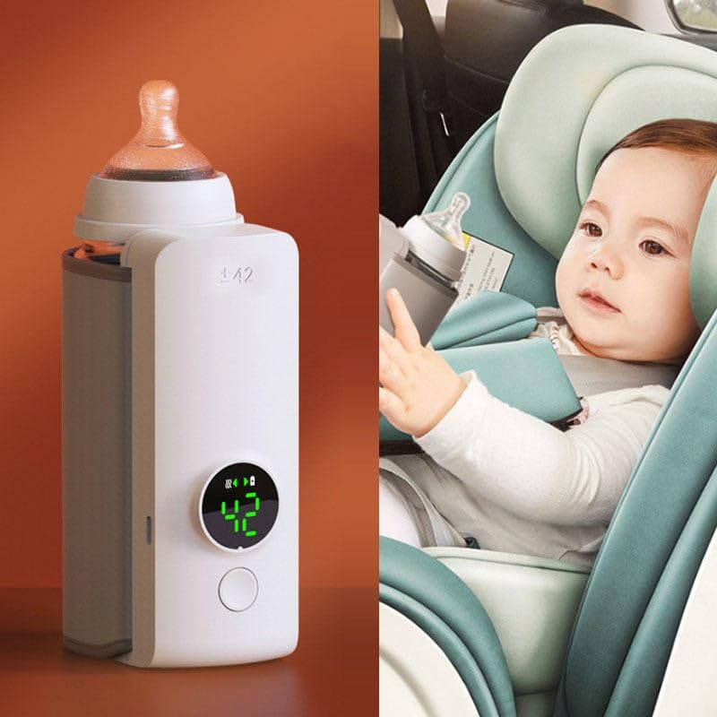 Portable Wireless Baby Bottle Warmer – USB Rechargeable Milk Heating Bag