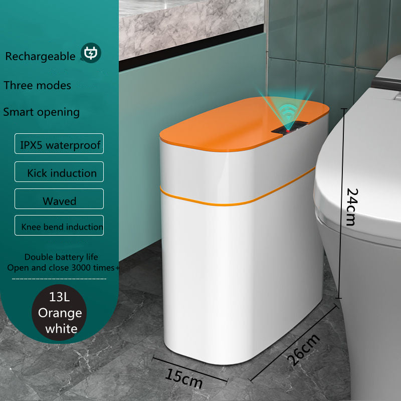 Smart Automatic Trash Can – Induction Lid for Home, Kitchen & Car