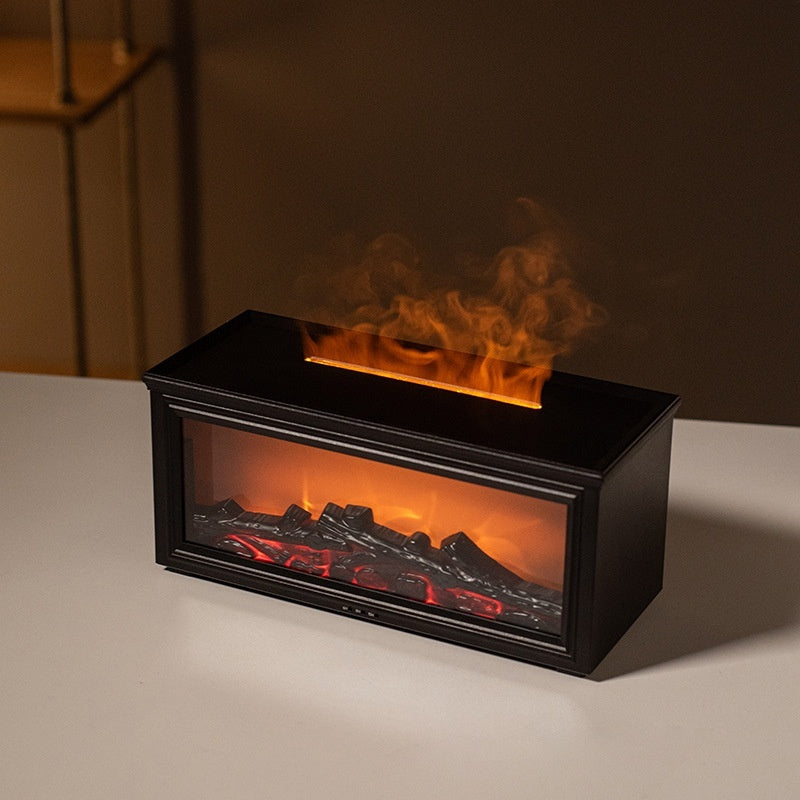 3D Fireplace Aroma Diffuser – Home & Desk Decoration