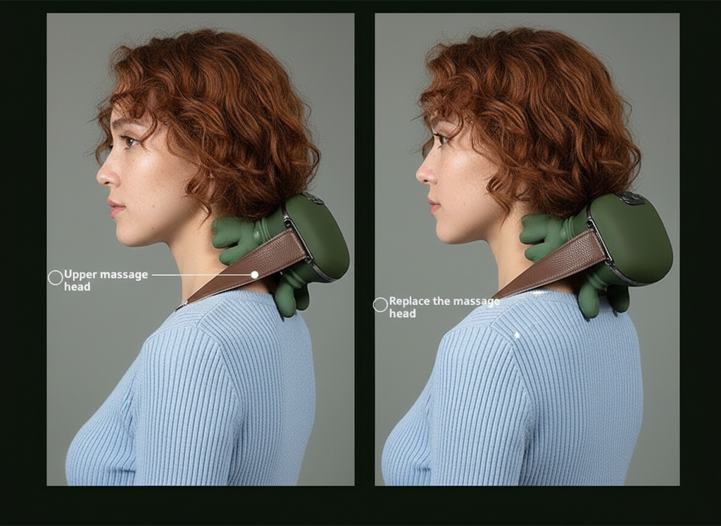 Neck & Shoulder Massager – Handheld Deep Tissue Trapezius Relief