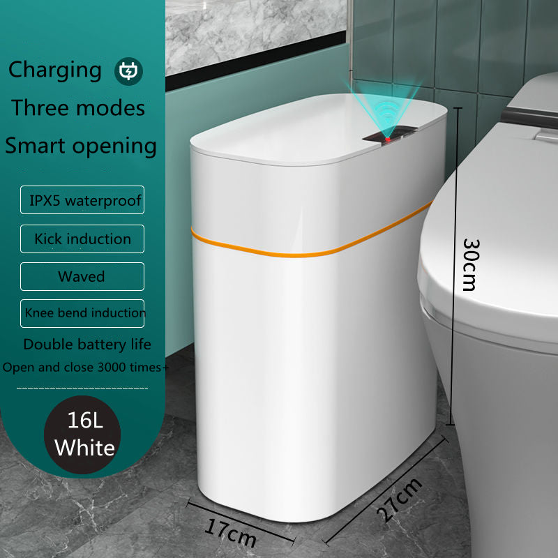 Smart Automatic Trash Can – Induction Lid for Home, Kitchen & Car