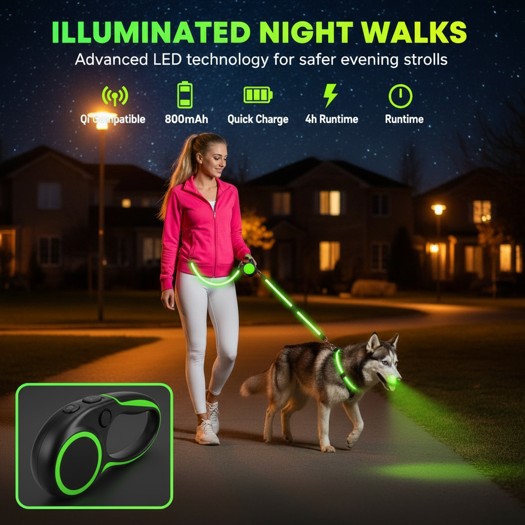 Automatic Double Leash – Walk Two Dogs at Once