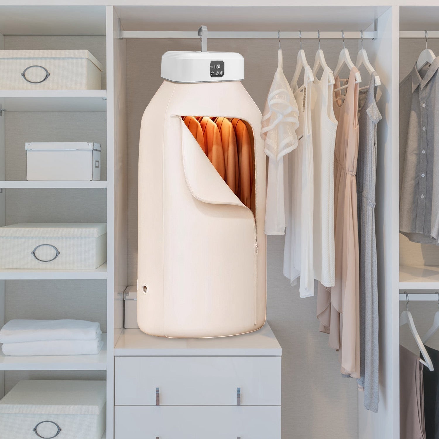 Portable Mini Clothes Dryer – Foldable with Timer, UV Sterilization & Remote