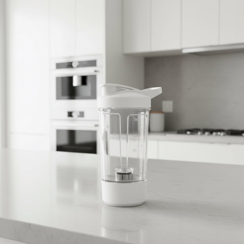 Electric Protein Shaker – 400ml / 14oz Portable Mixer Bottle