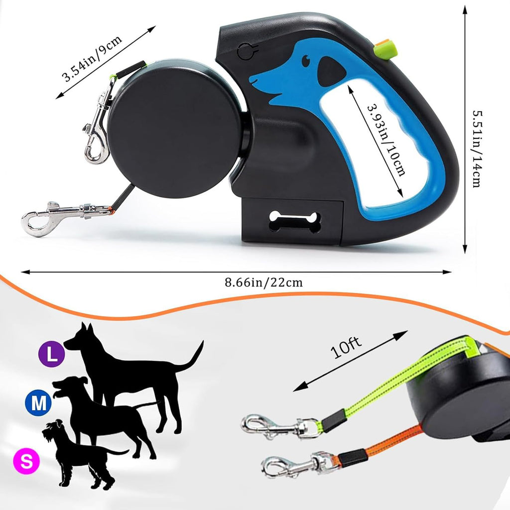 Automatic Double Leash – Walk Two Dogs at Once