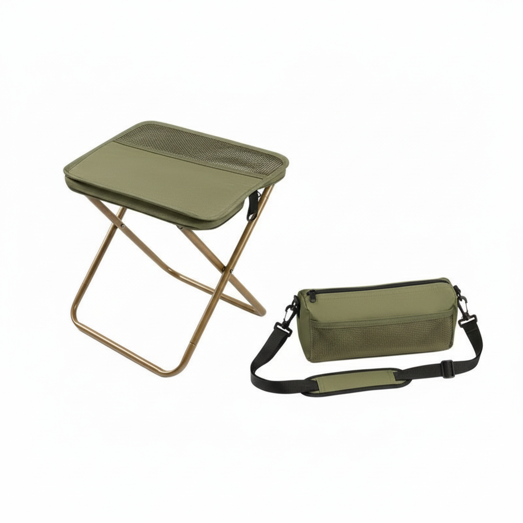 Portable Folding Chair Backpack – Outdoor Leisure Handbag