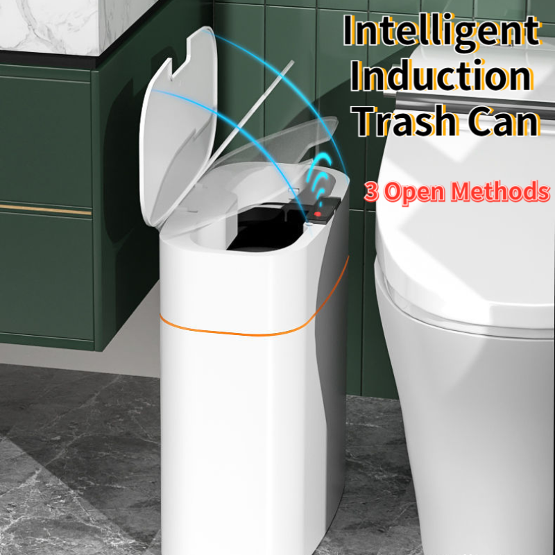 Smart Automatic Trash Can – Induction Lid for Home, Kitchen & Car