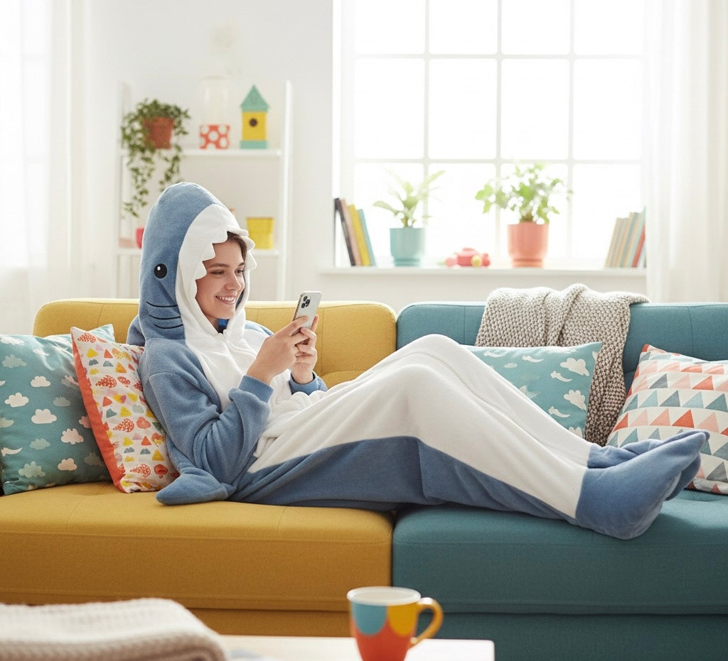 Shark Blanket Sleeping Bag – Cozy Nap Pajamas for Children & Adults