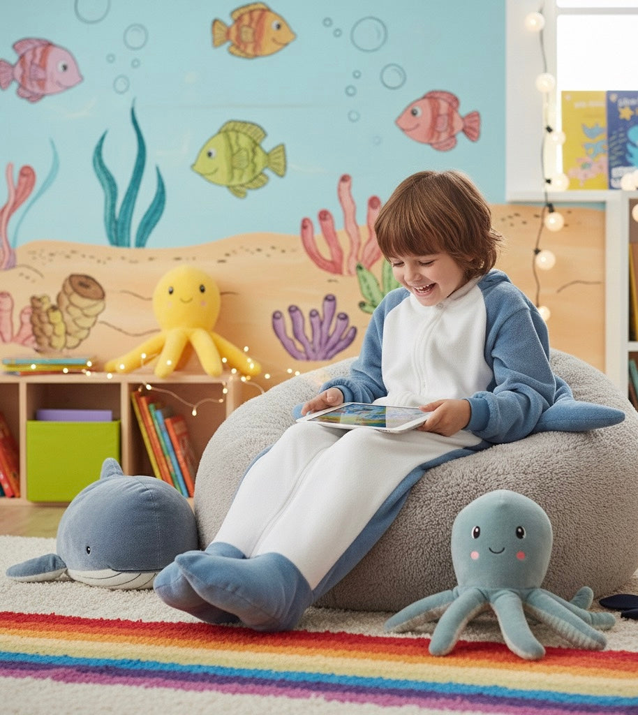 Shark Blanket Sleeping Bag – Cozy Nap Pajamas for Children & Adults