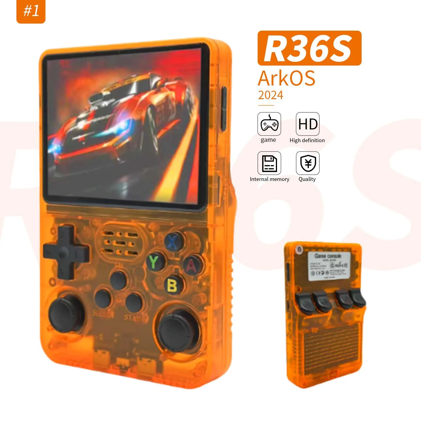R36S Console R36S Retro Handheld R36S Console 128Gb R36S Accessories R36S-Retro-Handheld R36S Screen Retro Handheld 3.5 Inch
