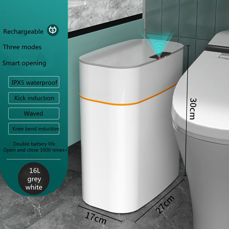 Smart Automatic Trash Can – Induction Lid for Home, Kitchen & Car
