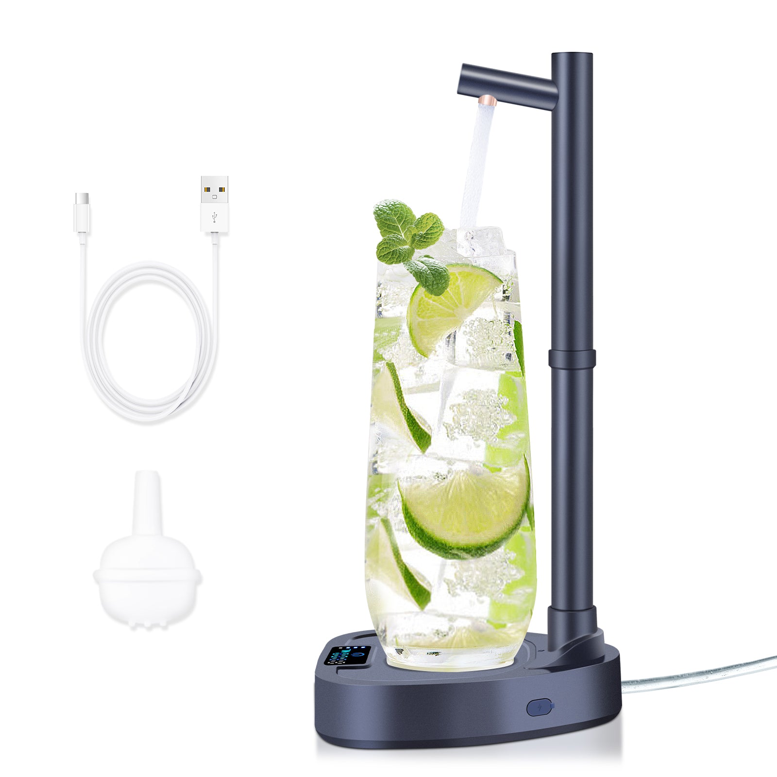 Automatic Water Dispenser with Stand – Rechargeable Desktop Bottle Pump