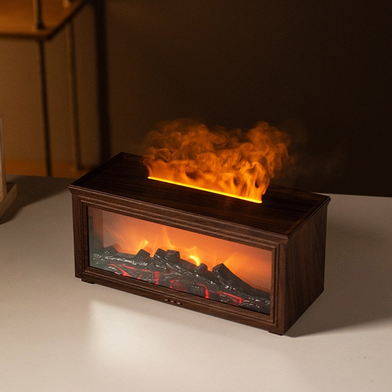 3D Fireplace Aroma Diffuser – Home & Desk Decoration