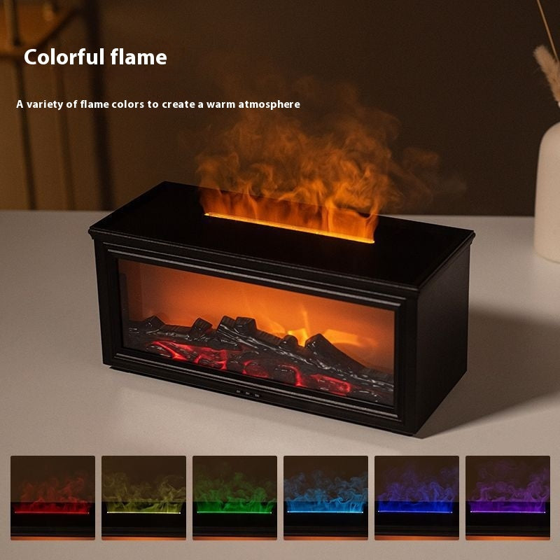 3D Fireplace Aroma Diffuser – Home & Desk Decoration