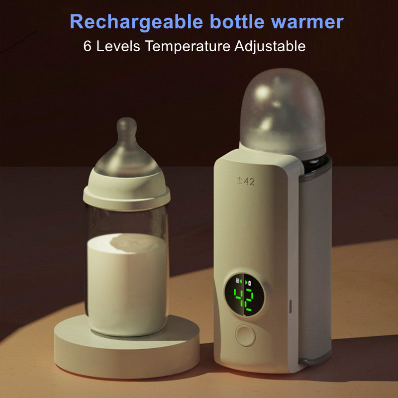 Portable Wireless Baby Bottle Warmer – USB Rechargeable Milk Heating Bag