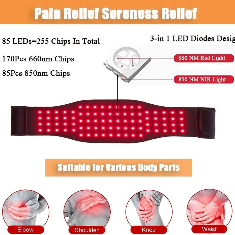 Red Light Therapy Belt – Waist Pain & Muscle Relief