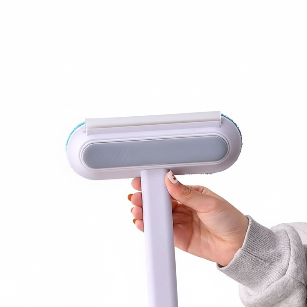 4-in-1 Pet Hair Removal Brush – Dog/Cat Hair & Screen Cleaner